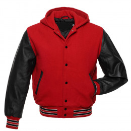  varsity jacket with real leather sleeves 
