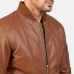  Brown Leather Bomber